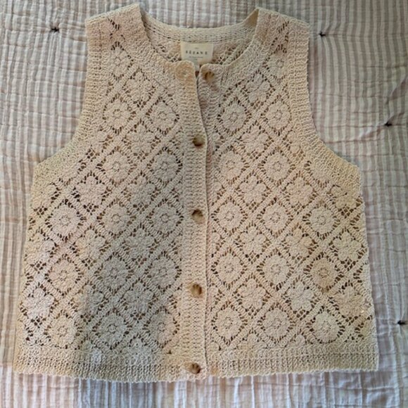 NWT Sezane Ron Top Ecru size S - Picture 5 of 8